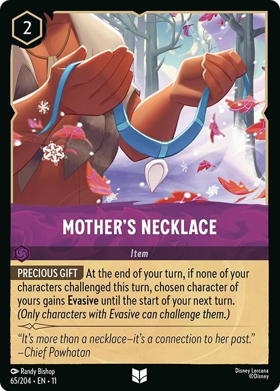 Image for Mother's Necklace (65/204) (Winterspell) (11) - Disney Lorcana