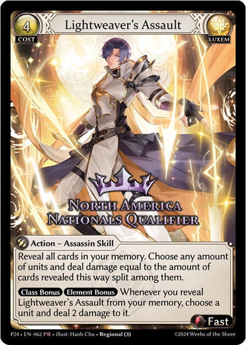 Image for Lightweaver's Assault (North America Nationals Qualifier) (062) (Promotional Cards) (P) - Grand Archive TCG