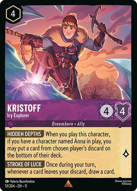 Image for Kristoff - Icy Explorer (51/204) (Winterspell) (11) - Disney Lorcana