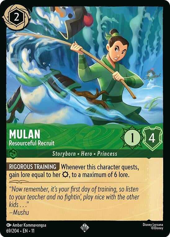 Image for Mulan - Resourceful Recruit (69/204) (Winterspell) (11) - Disney Lorcana