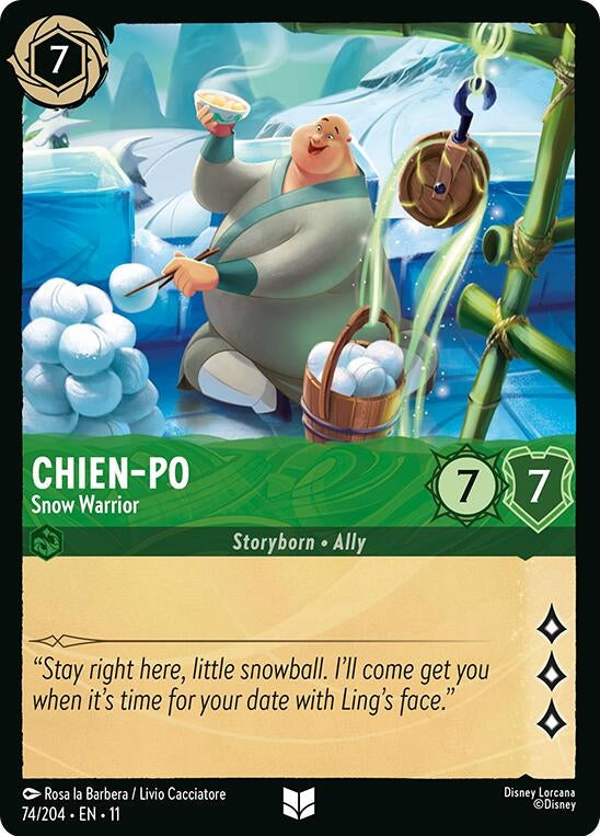 Image for Chien-Po  - Snow Warrior (74/204) (Winterspell) (11) - Disney Lorcana