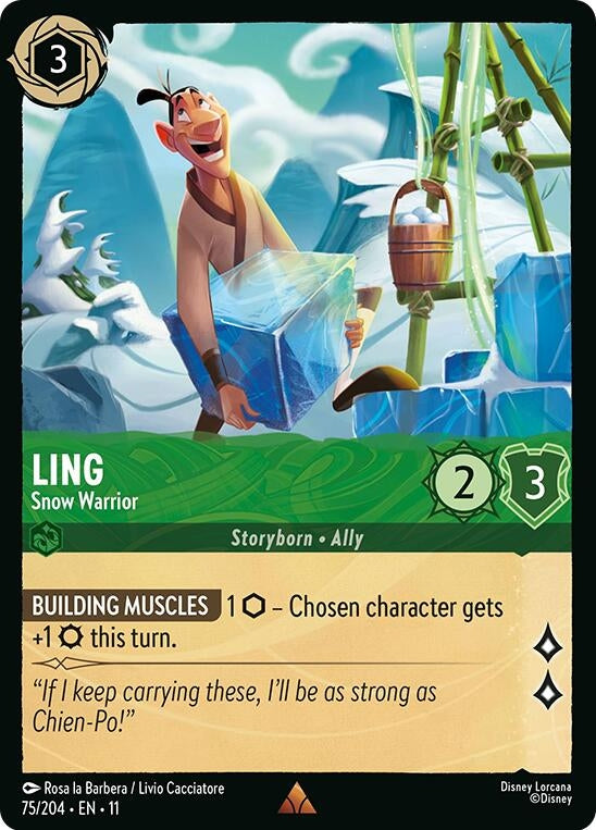 Image for Ling - Snow Warrior (75/204) (Winterspell) (11) - Disney Lorcana
