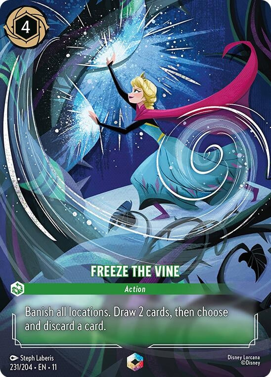 Image for Freeze the Vine (Enchanted) (231/204) (Winterspell) (11) - Disney Lorcana