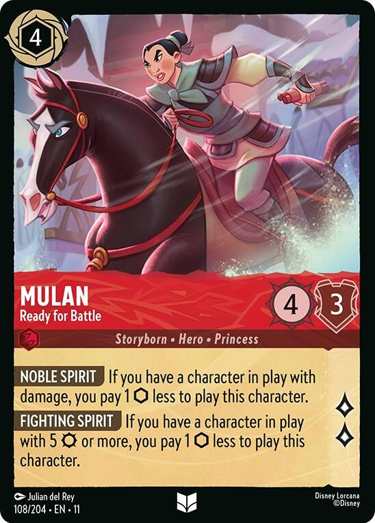 Image for Mulan - Ready for Battle (108/204) (Winterspell) (11) - Disney Lorcana