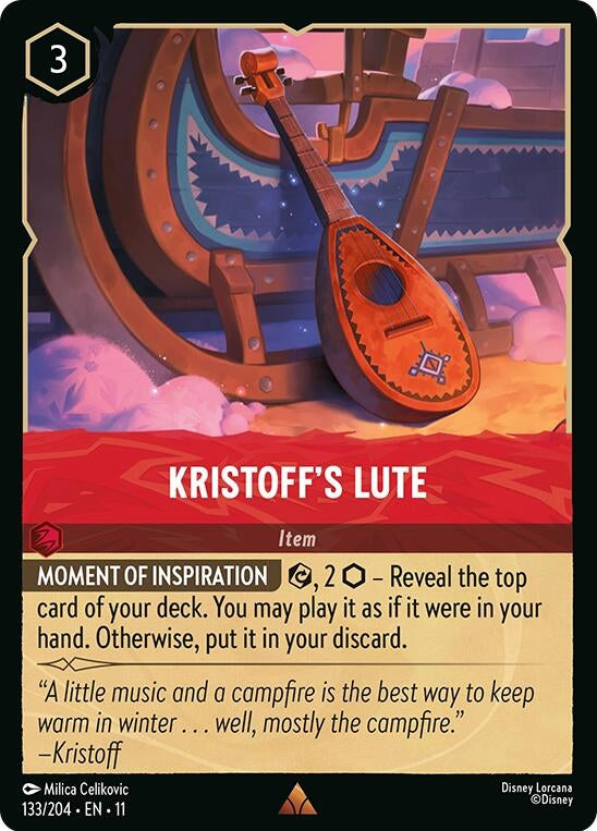 Image for Kristoff's Lute (133/204) (Winterspell) (11) - Disney Lorcana