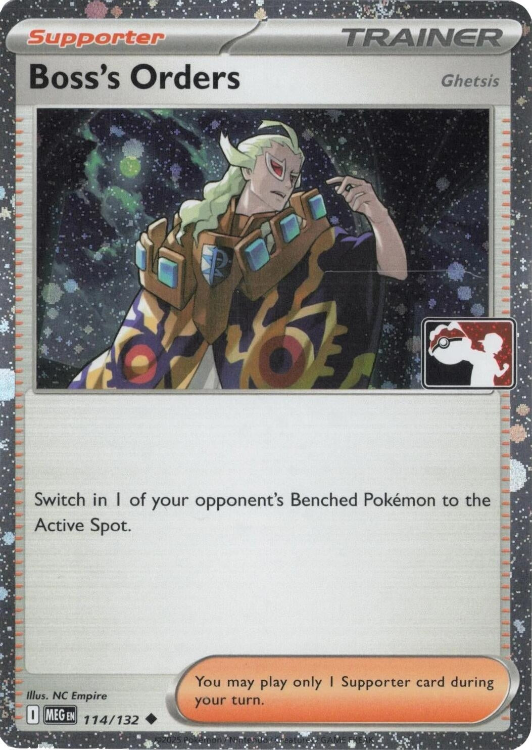 Image for Boss's Orders [Ghetsis] - 114/132 (Cosmos Holo) (114/132) (Prize Pack Series Cards) - Pokemon