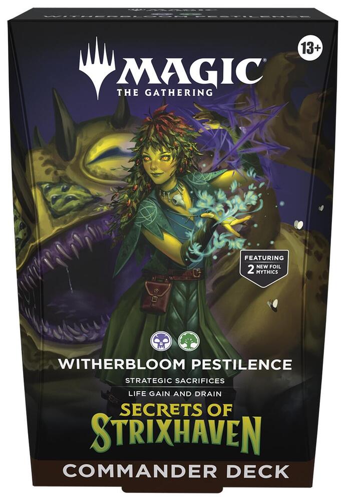 Magic The Gathering | Secrets of Strixhaven Commander Deck- Witherbloom Pestilence - PokeBox USA