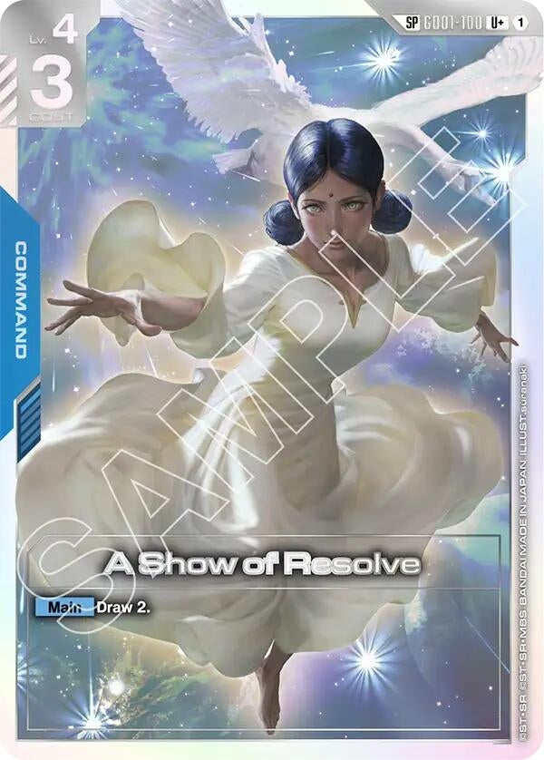 Image for A Show of Resolve (SP) (U+) (GD01-100) (Steel Requiem) (GD03) - Gundam Card Game