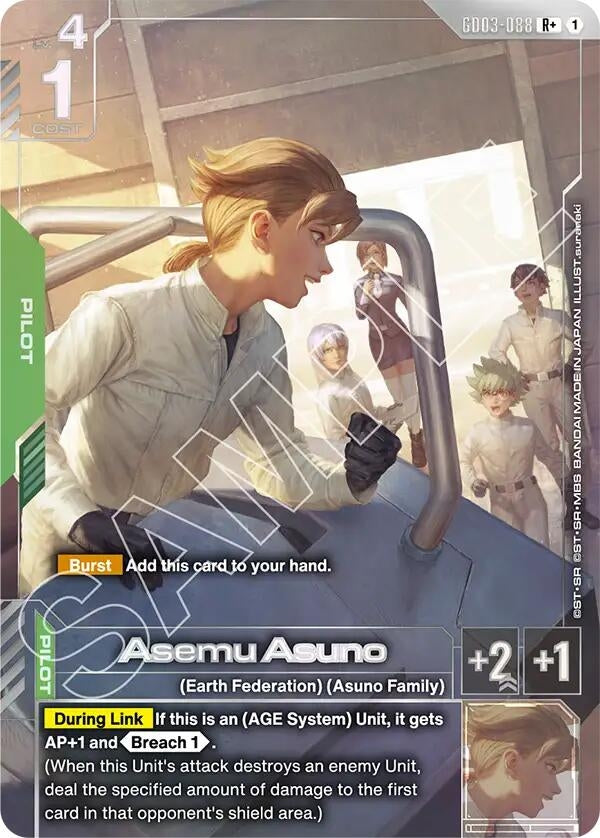 Image for Asemu Asuno (R+) (GD03-088) (Steel Requiem) (GD03) - Gundam Card Game