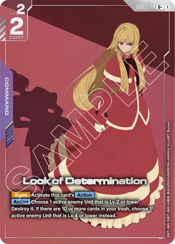 Image for Look of Determination (R+) (GD03-114) (Steel Requiem) (GD03) - Gundam Card Game