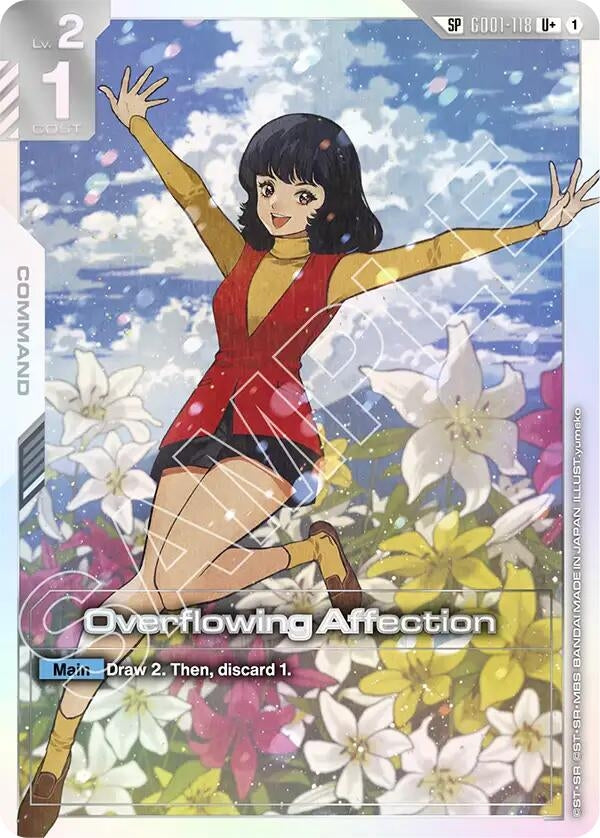 Image for Overflowing Affection (SP) (U+) (GD01-118) (Steel Requiem) (GD03) - Gundam Card Game
