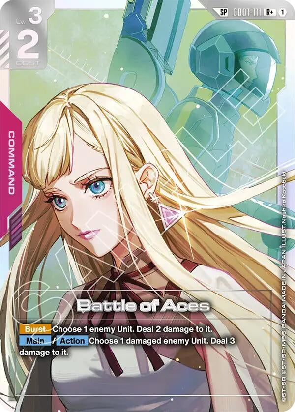 Image for Battle of Aces (SP) (R+) (GD01-111) (Steel Requiem) (GD03) - Gundam Card Game