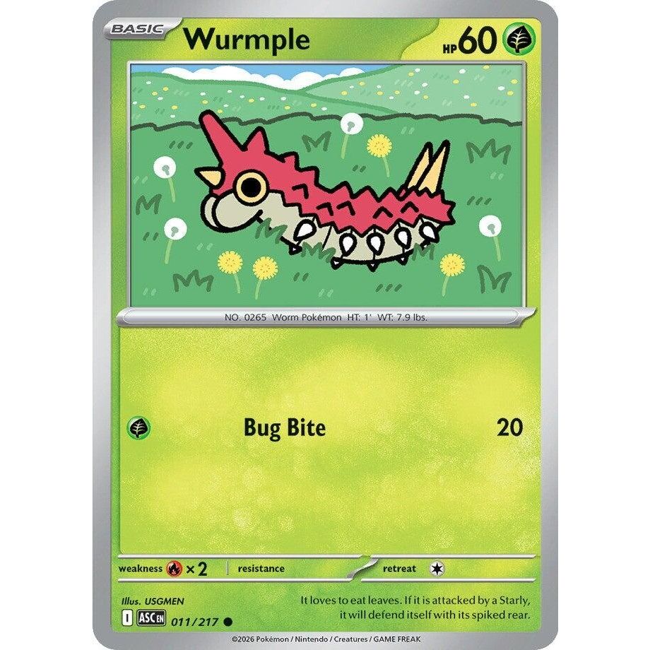 Image for Wurmple (011/217) (ME: Ascended Heroes) - Pokemon