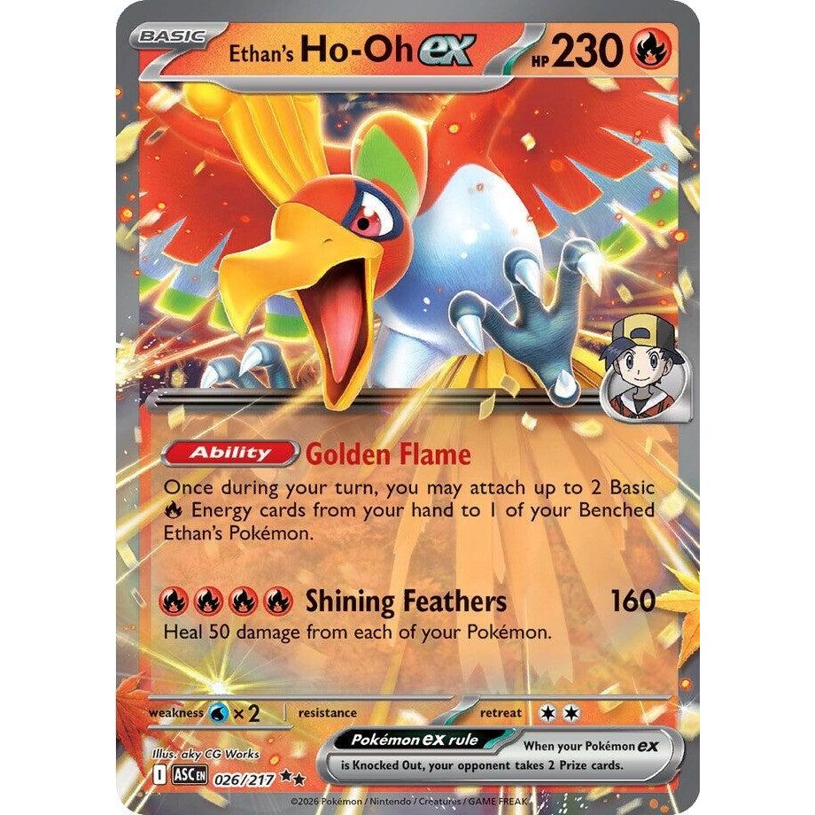 Image for Ethan's Ho-Oh ex (026/217) (ME: Ascended Heroes) - Pokemon