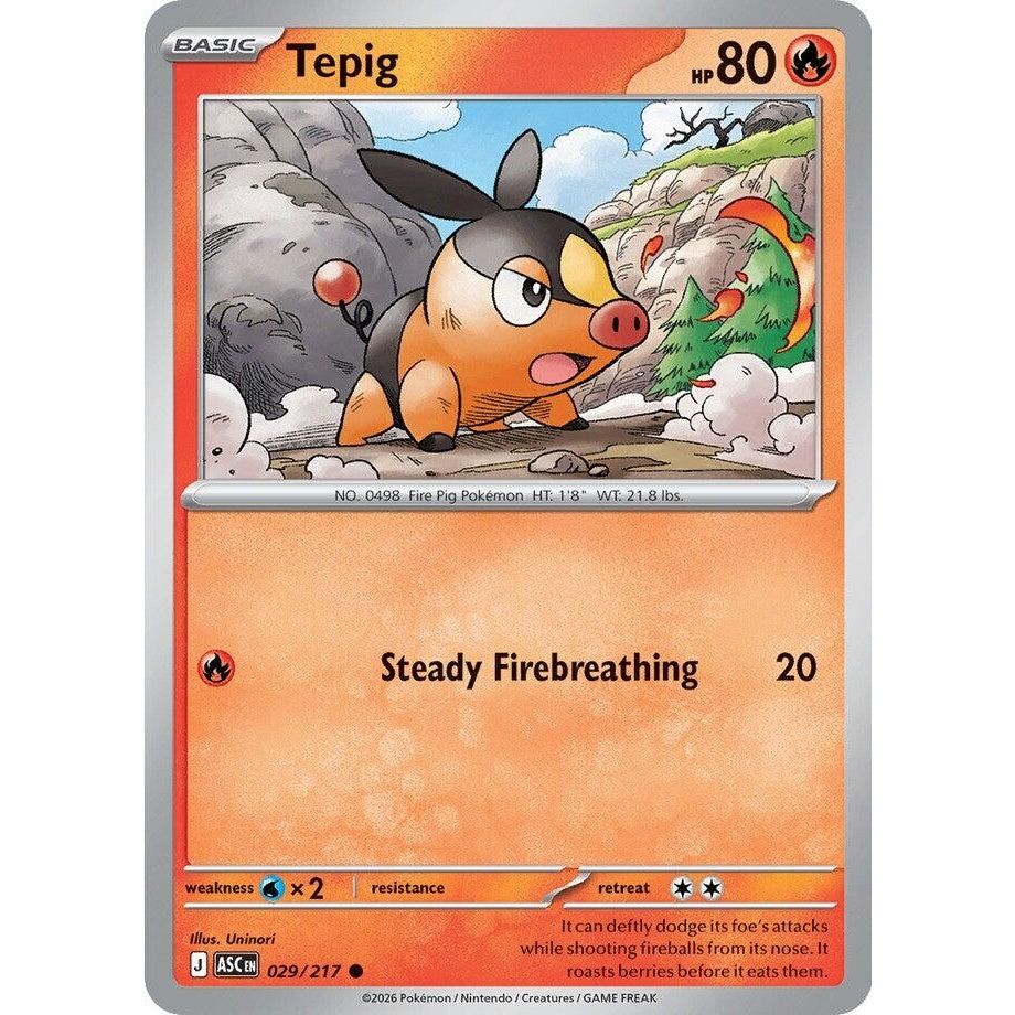 Image for Tepig (029/217) (ME: Ascended Heroes) - Pokemon