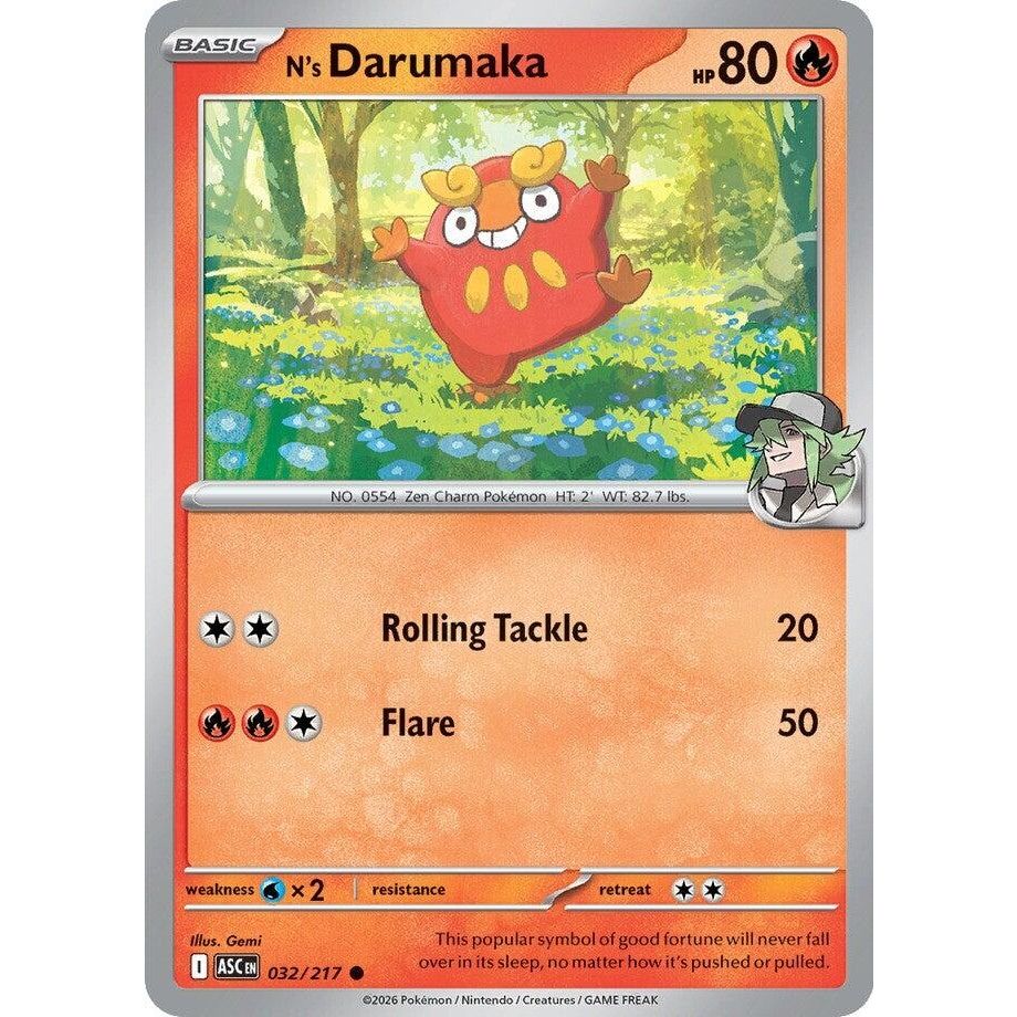 Image for N's Darumaka (032/217) (ME: Ascended Heroes) - Pokemon