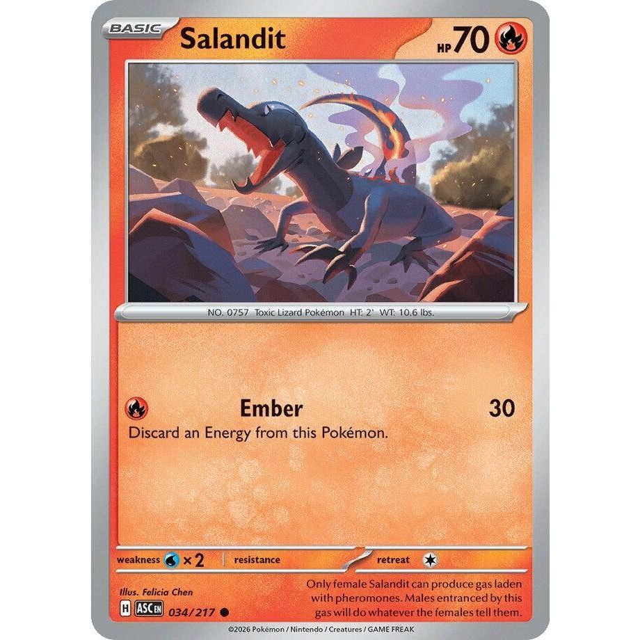 Image for Salandit (034/217) (ME: Ascended Heroes) - Pokemon