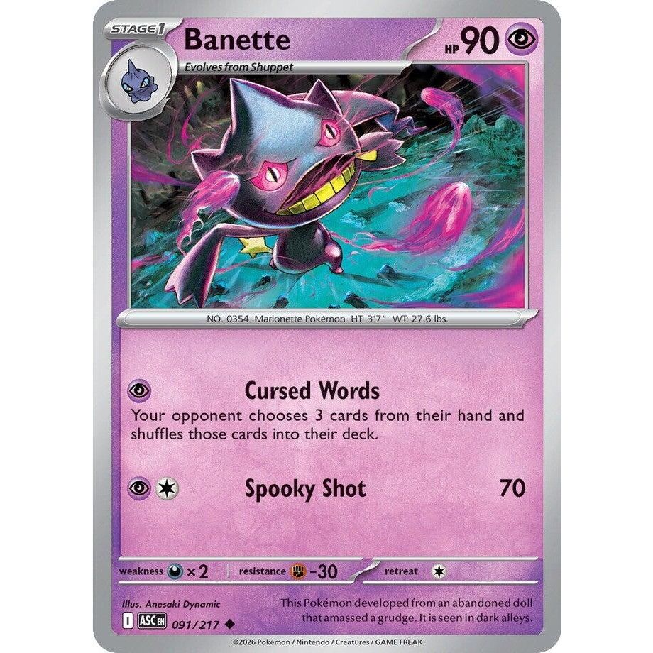 Image for Banette (091/217) (ME: Ascended Heroes) - Pokemon