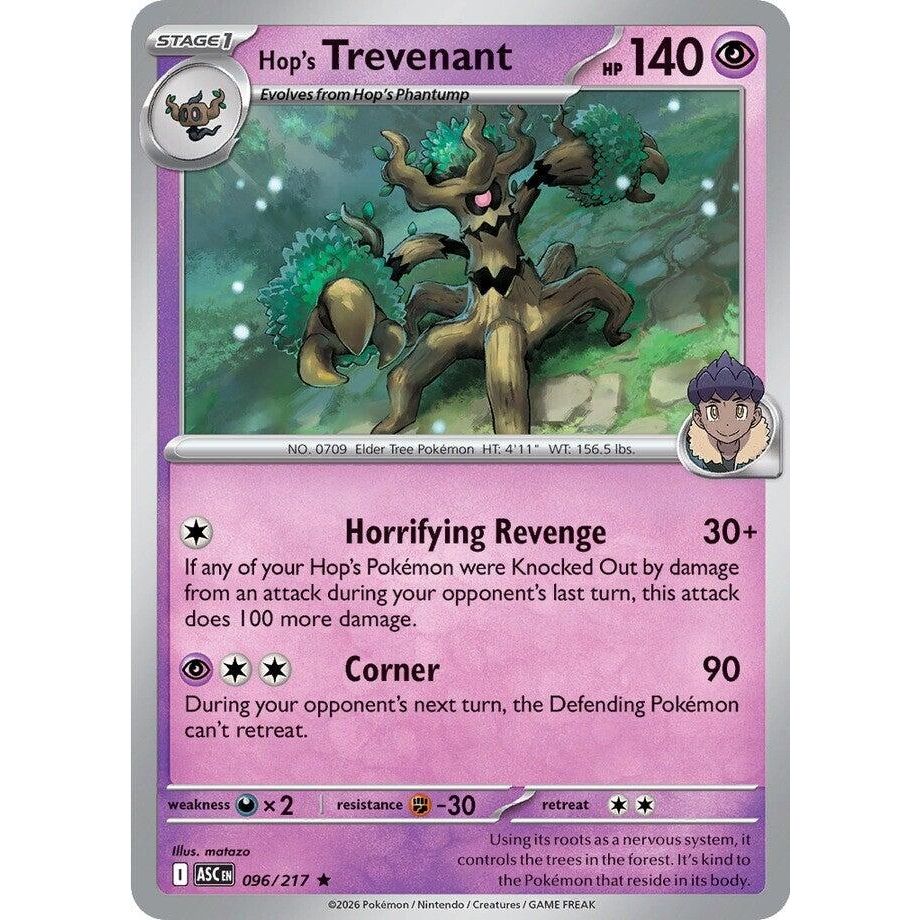 Image for Hop's Trevenant (096/217) (ME: Ascended Heroes) - Pokemon