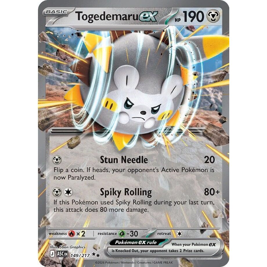 Image for Togedemaru ex (149/217) (ME: Ascended Heroes) - Pokemon