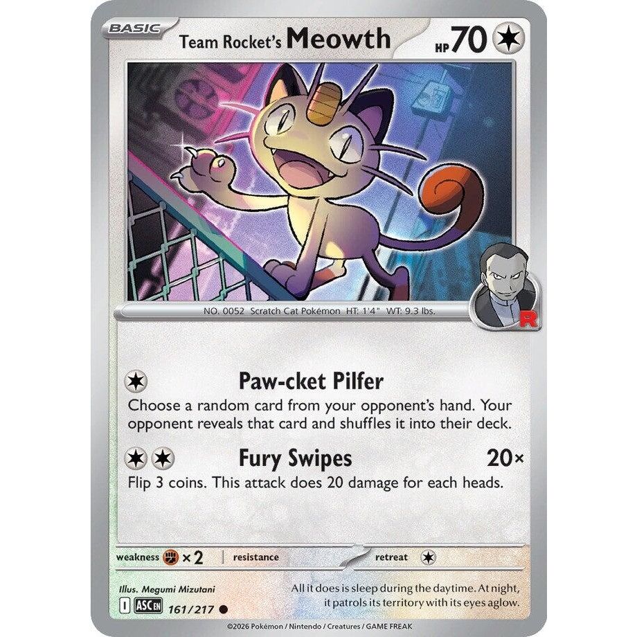 Image for Team Rocket's Meowth (161/217) (ME: Ascended Heroes) - Pokemon