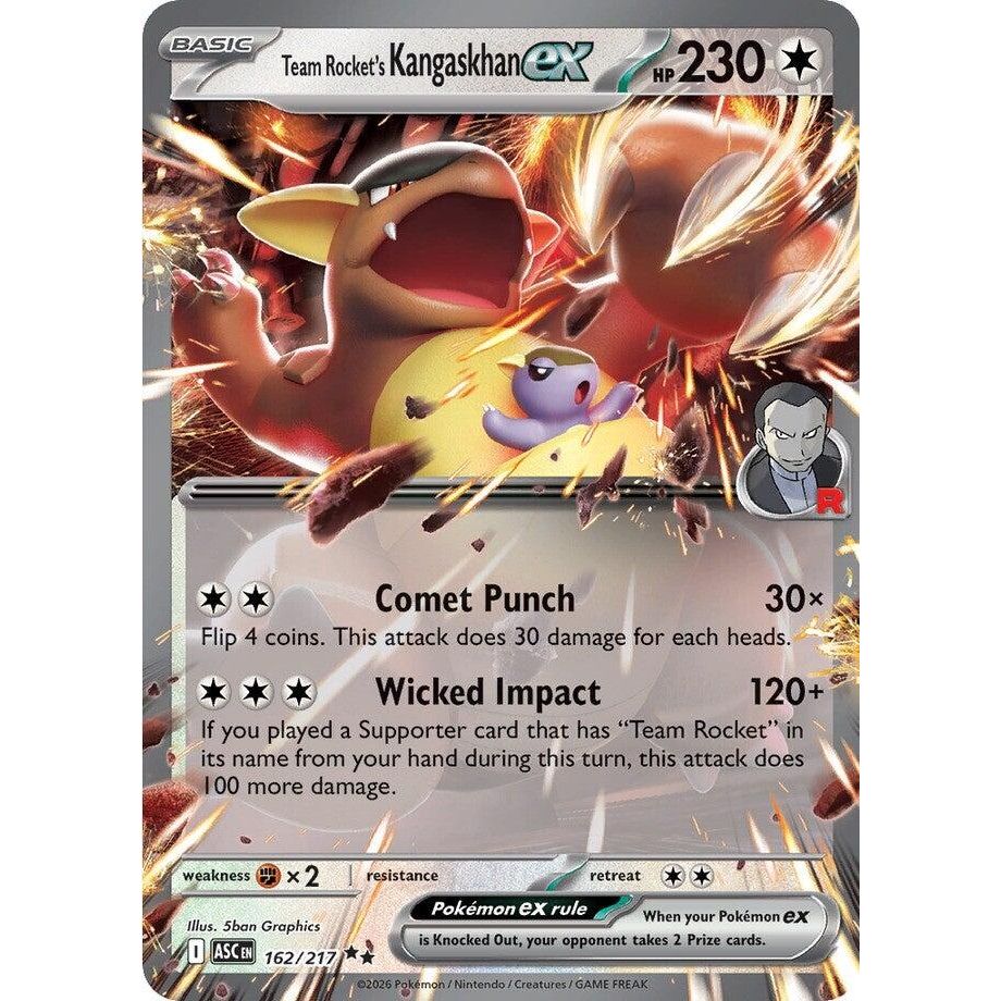 Image for Team Rocket's Kangaskhan ex (162/217) (ME: Ascended Heroes) - Pokemon
