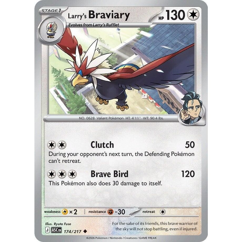 Image for Larry's Braviary (174/217) (ME: Ascended Heroes) - Pokemon