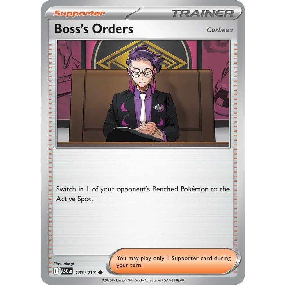 Image for Boss's Orders [Corbeau] (183/217) (ME: Ascended Heroes) - Pokemon