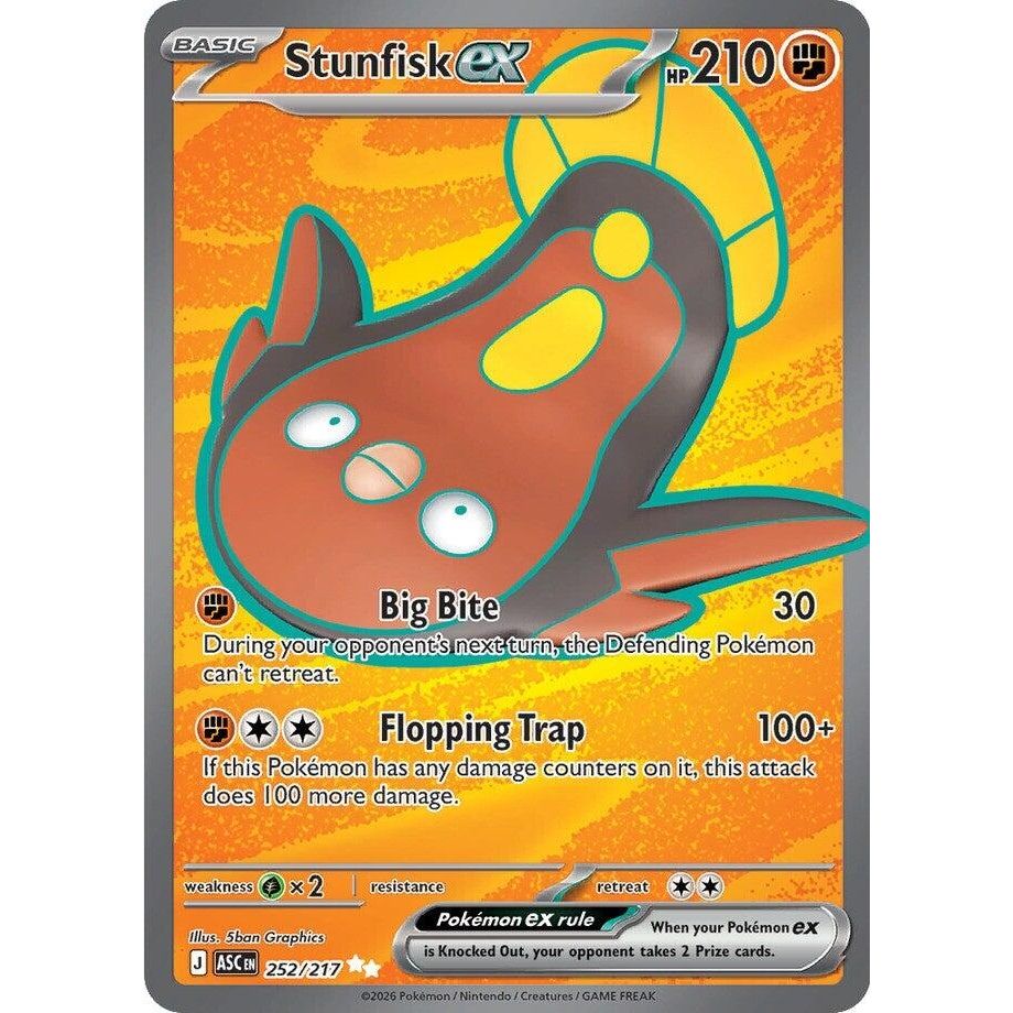 Image for Stunfisk ex (252/217) (ME: Ascended Heroes) - Pokemon