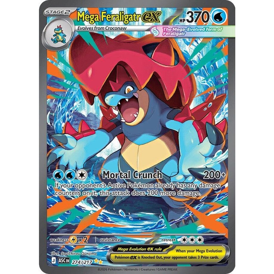Image for Mega Feraligatr ex (274/217) (ME: Ascended Heroes) - Pokemon