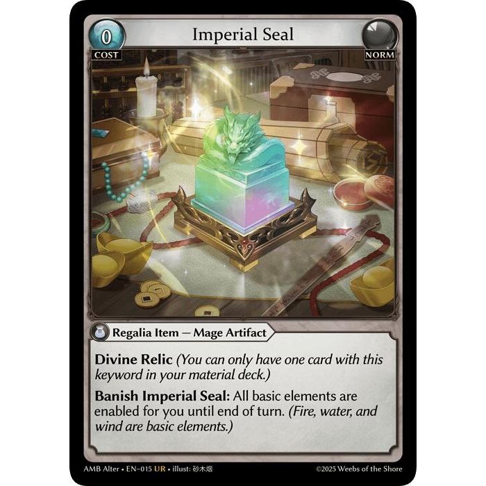 Image for Imperial Seal (015) (Mortal Ambition Alter Edition) - Grand Archive TCG