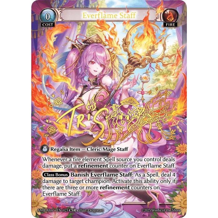 Image for Everflame Staff (023) (Mortal Ambition Alter Edition) - Grand Archive TCG