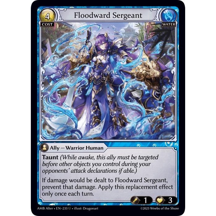 Image for Floodward Sergeant (233) (Mortal Ambition Alter Edition) - Grand Archive TCG