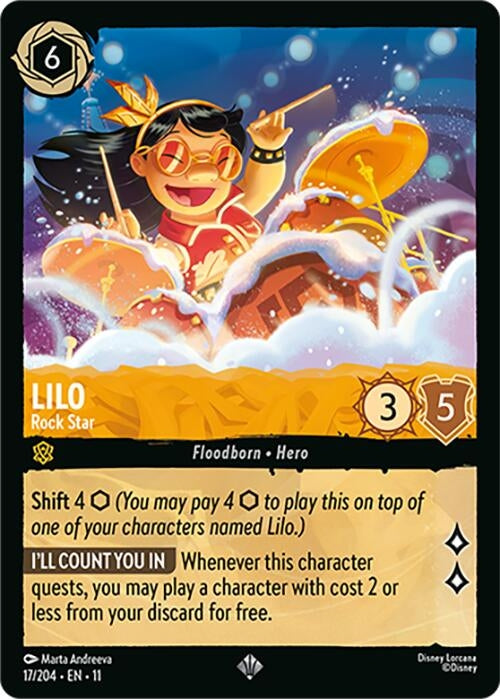 Image for Lilo - Rock Star (17/204) (Winterspell) (11) - Disney Lorcana