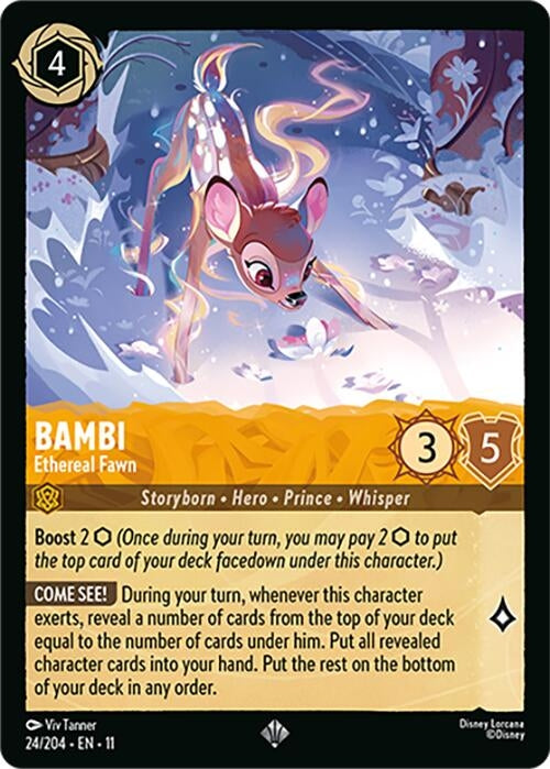 Image for Bambi - Ethereal Fawn (24/204) (Winterspell) (11) - Disney Lorcana