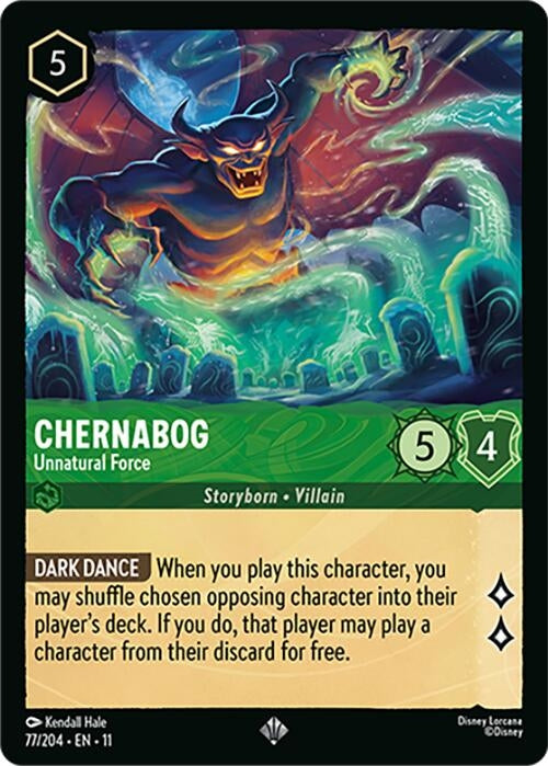 Image for Chernabog - Unnatural Force (77/204) (Winterspell) (11) - Disney Lorcana