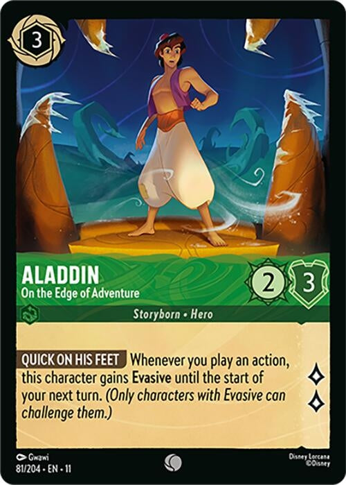Image for Aladdin - On the Edge of Adventure (81/204) (Winterspell) (11) - Disney Lorcana