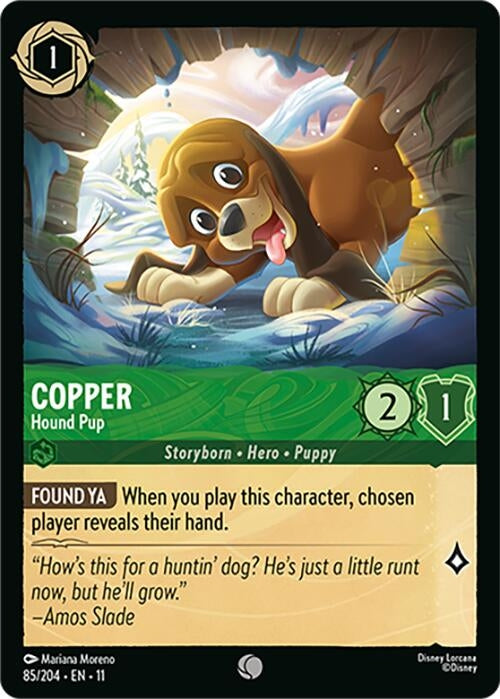 Image for Copper - Hound Pup (85/204) (Winterspell) (11) - Disney Lorcana