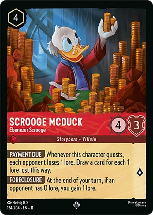 Image for Scrooge McDuck - Ebenezer Scrooge (124/204) (Winterspell) (11) - Disney Lorcana