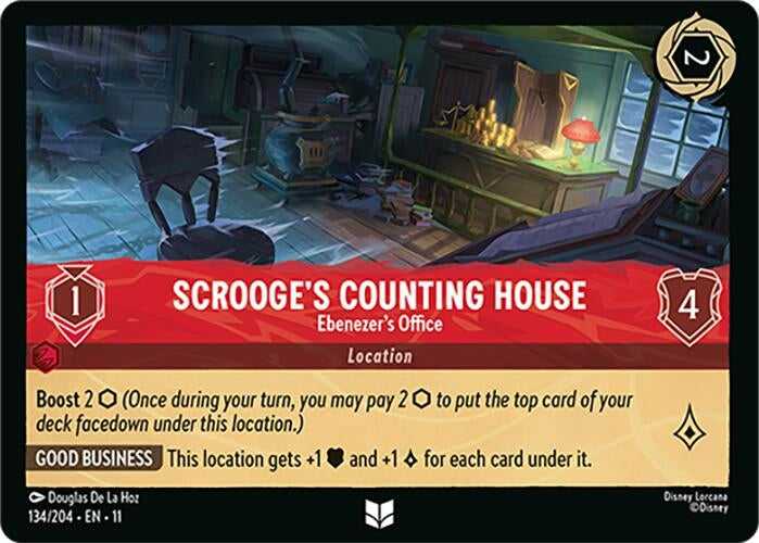 Image for Scrooge's Counting House - Ebenezer's Office (134/204) (Winterspell) (11) - Disney Lorcana