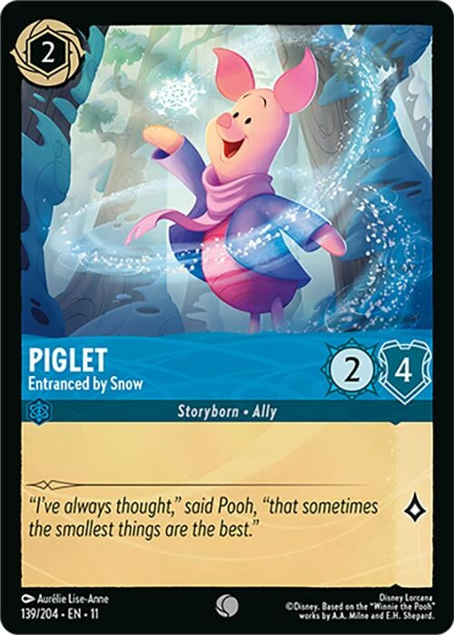 Image for Piglet - Entranced by Snow (139/204) (Winterspell) (11) - Disney Lorcana