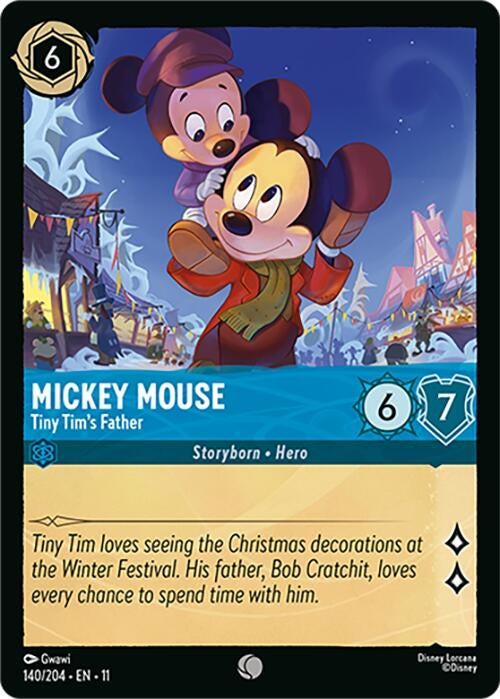 Image for Mickey Mouse - Tiny Tim's Father (140/204) (Winterspell) (11) - Disney Lorcana
