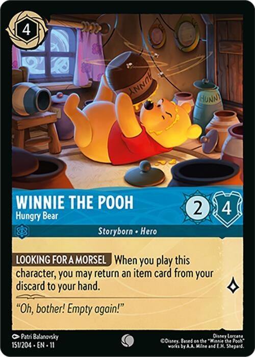 Image for Winnie the Pooh - Hungry Bear (151/204) (Winterspell) (11) - Disney Lorcana