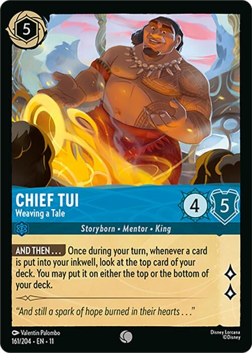 Image for Chief Tui - Weaving a Tale (161/204) (Winterspell) (11) - Disney Lorcana