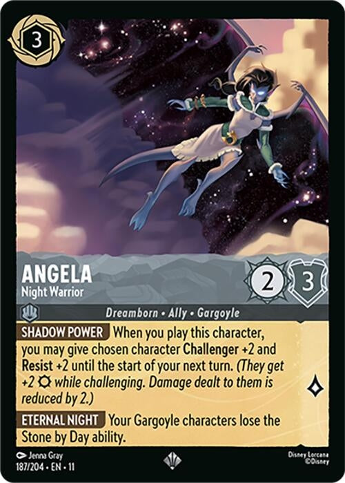 Image for Angela - Night Warrior (187/204) (Winterspell) (11) - Disney Lorcana