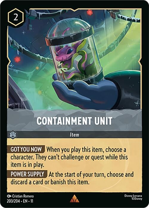 Image for Containment Unit (203/204) (Winterspell) (11) - Disney Lorcana