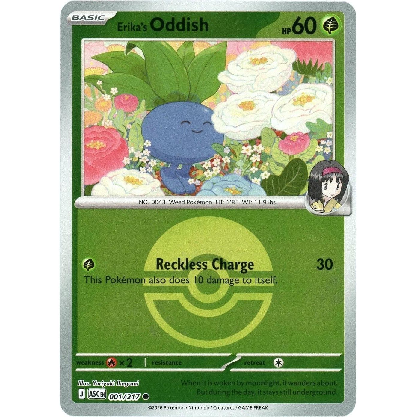 Image for Erika's Oddish (Poke Ball) (001/217) (ME: Ascended Heroes) - Pokemon