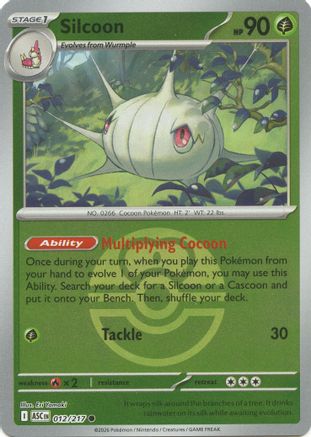 Silcoon (Love Ball) (012/217) (ME: Ascended Heroes) - PokeBox USA