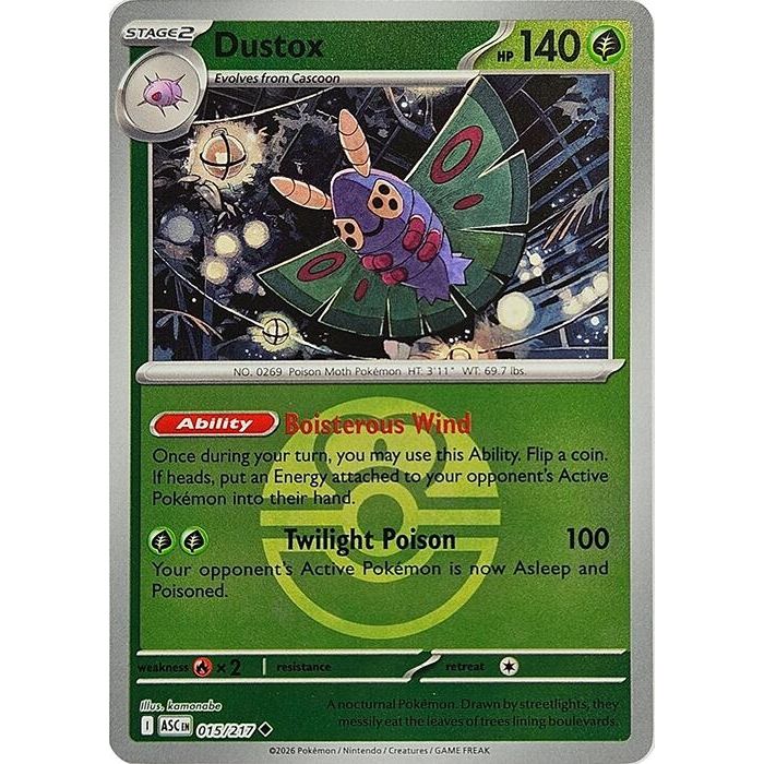 Image for Dustox - 015/217 (Love Ball) (015/217) (ME: Ascended Heroes) - Pokemon