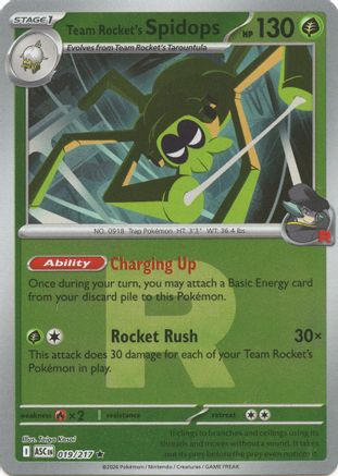 Team Rocket's Spidops (Team Rocket) (019/217) (ME: Ascended Heroes) - PokeBox USA